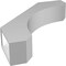 Ekena Millwork 5 1/2-in. W x 26-in. D x 30-in. H Legacy Architectural Grade PVC Knee Brace BRCP055X26X30LEC - alternate 3